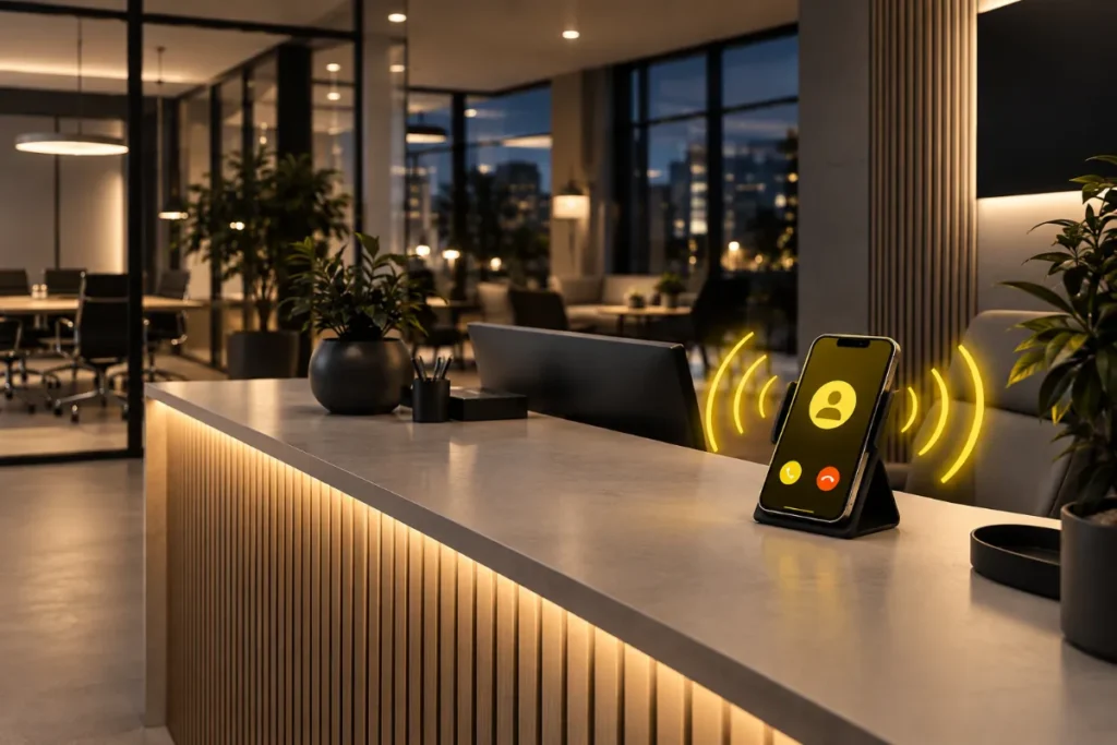 AI-receptionist som svarar dygnet runt – Flow, mobil växel för företag